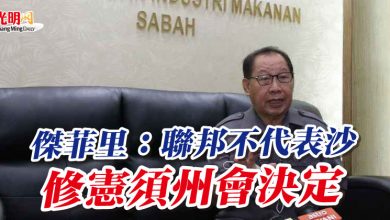 Photo of 傑菲里：聯邦不代表沙 修憲須州會決定