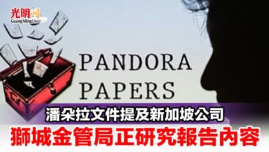 Photo of 潘朵拉文件提及新加坡公司 獅城金管局正研究報告內容