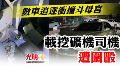 Photo of 數車追逐衝撞斗母宮 載挖礦機司機遭圍毆