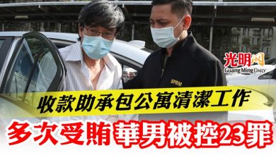 Photo of 收款助承包公寓清潔工作   多次受賄 華男被控23罪