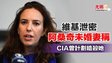 Photo of 維基泄密阿桑奇未婚妻稱 CIA曾計劃暗殺她