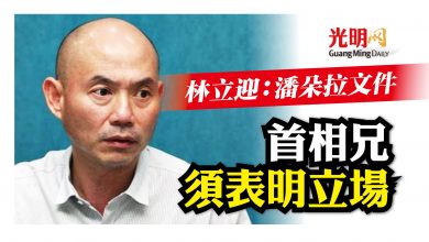 Photo of 林立迎：潘朵拉文件 首相兄須表明立場