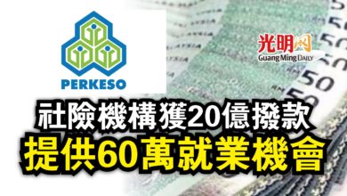 Photo of 社險機構獲20億撥款  提供60萬就業機會