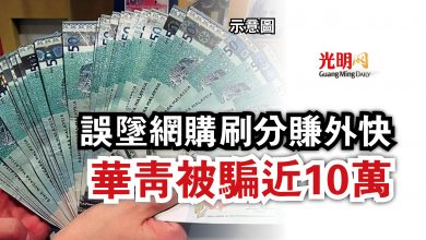 Photo of 誤墜網購刷分賺外快  華青被騙近10萬