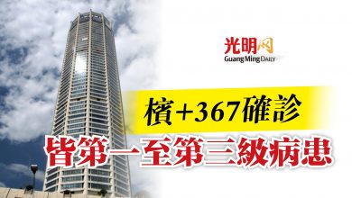 Photo of 檳+367確診  皆第一至第三級病患