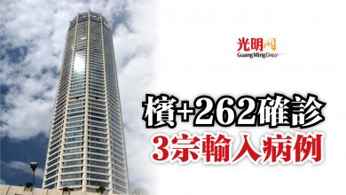 Photo of 檳+262確診  3宗輸入病例