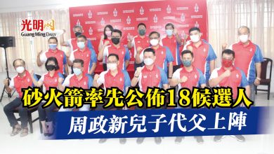 Photo of 砂火箭率先公佈18候選人  周政新兒子代父上陣