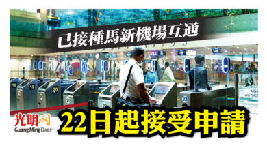 Photo of 馬新旅遊走廊 22日起接受申請
