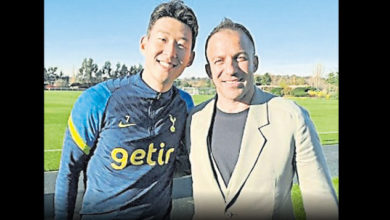 Photo of 曬與皮耶羅合影 孫興民：遇到真正傳奇球星