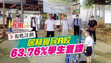 Photo of 【復甦計劃】居林覺民A校 63.76%學生复課