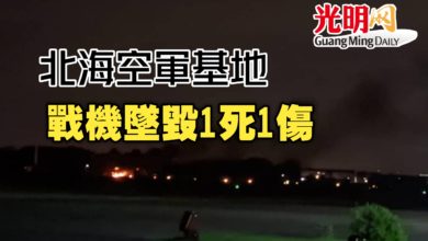 Photo of 北海空軍基地 戰機墜毀1死1傷