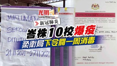 Photo of 【新冠肺炎】峇株10校爆疫 柔衛局下令關一周消毒