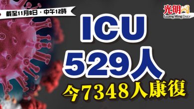 Photo of ICU 529人 今7348人康復