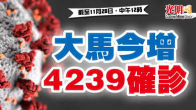 Photo of 大馬今增4239確診