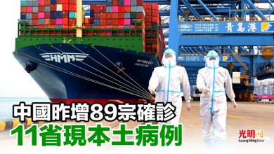 Photo of 中國昨增89宗確診 11省現本土病例