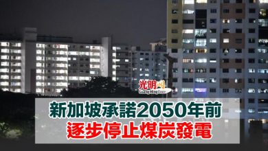 Photo of 新加坡承諾2050年前 逐步停止煤炭發電