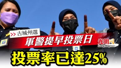 Photo of 【古城州選】軍警提早投票日 投票率已達25%