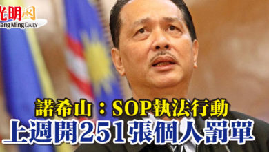 Photo of 諾希山：SOP執法行動 上週開251張個人罰單