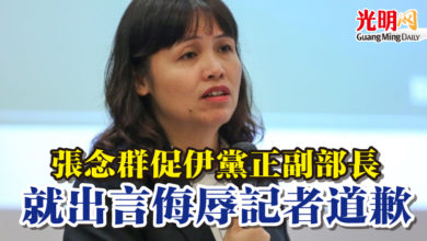 Photo of 張念群促伊黨正副部長 就出言侮辱記者道歉