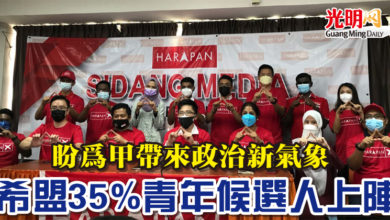 Photo of 【古城選舉】李存孝:盼為甲帶來政治新氣象 希盟35%青年候選人上陣
