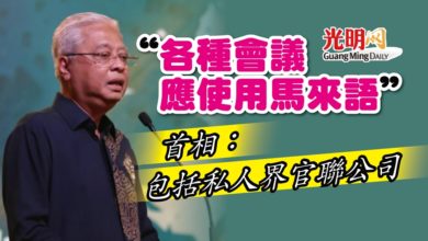 Photo of “各種會議應使用馬來語” 首相：包括私人界官聯公司