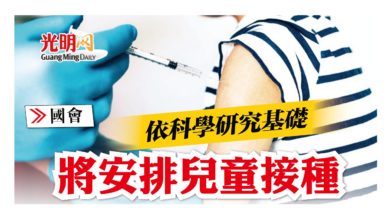 Photo of 【國會】副衛長：依科學研究基礎 將安排兒童接種