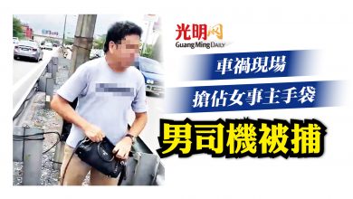 Photo of 車禍現場搶佔女事主手袋 男司機被捕