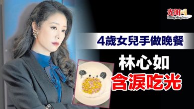 Photo of 4歲女兒手做晚餐 林心如含淚吃光