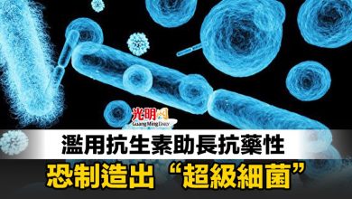 Photo of 濫用抗生素助長抗藥性 恐制造出“超級細菌”