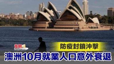 Photo of 防疫封鎖沖擊 澳洲10月就業人口意外衰退