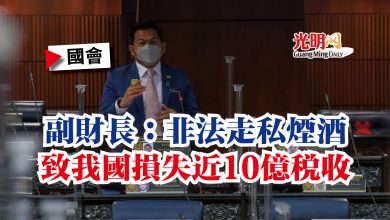 Photo of 【國會】副財長：非法走私煙酒  致我國損失近10億稅收