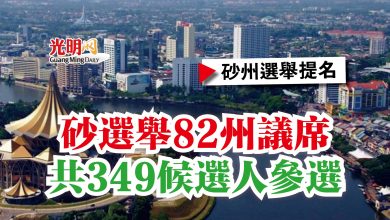 Photo of 【砂州選舉提名】砂選舉82州議席  共349候選人參選