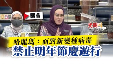 Photo of 【國會】哈麗瑪：面對新變種病毒  禁止明年節慶遊行