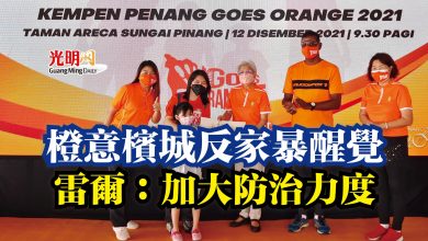 Photo of 橙意檳城反家暴醒覺 雷爾:加大防治力度