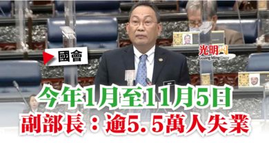 Photo of 【國會】今年1月至11月5日  副部長：逾5.5萬人失業