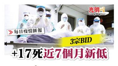 Photo of +17死3宗BID 近7個月新低