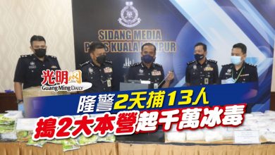 Photo of 隆警2天捕13人 搗2大本營 起千萬冰毒