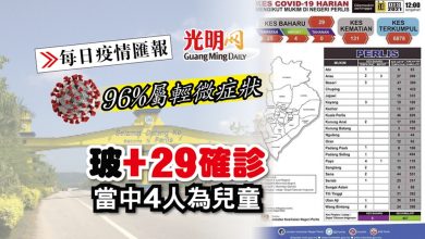 Photo of 【每日疫情匯報】玻+29確診 96%屬輕微症狀