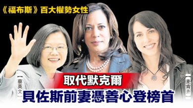 Photo of 【《福布斯》百大權勢女性】取代默克爾 貝佐斯前妻憑善心登榜首