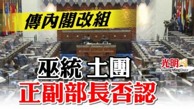 Photo of 傳內閣改組  巫統土團正副部長否認