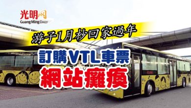 Photo of 游子1月杪回家過年 訂購VTL車票網站癱瘓