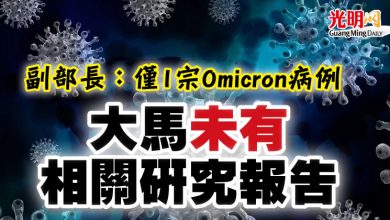 Photo of 【國會】副部長：僅1宗Omicron病例  大馬未有相關研究報告