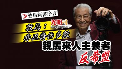 Photo of 敦馬：非巫裔佔多數 親馬來人主義者反希盟