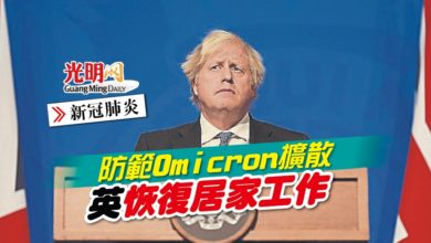Photo of 【新冠肺炎】防範Omicron擴散 英恢復居家工作