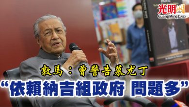 Photo of 敦馬:曾警告慕尤丁 “依賴納吉組政府 問題多”