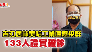 Photo of 吉打居林美哈工業區感染群  133人證實確診