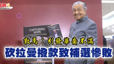 Photo of 敦馬:引發華裔不滿 砍拉曼撥款致補選慘敗