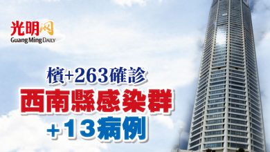 Photo of 檳+263確診  西南縣感染群+13病例