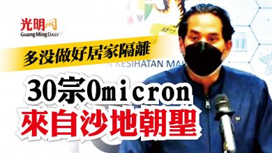 Photo of 30宗Omicron來自沙地朝聖 多沒做好居家隔離
