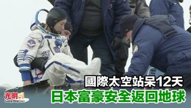 Photo of 國際太空站呆12天 日本富豪安全返回地球